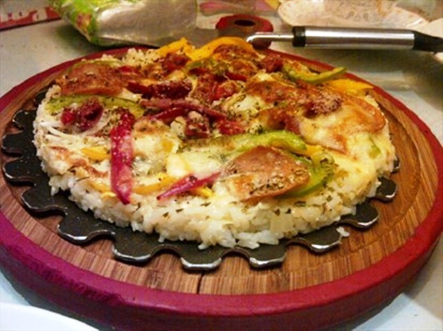 meat lover rice pizza