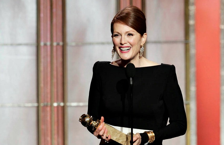 Jullianne Moore di Golden Globes 2015
