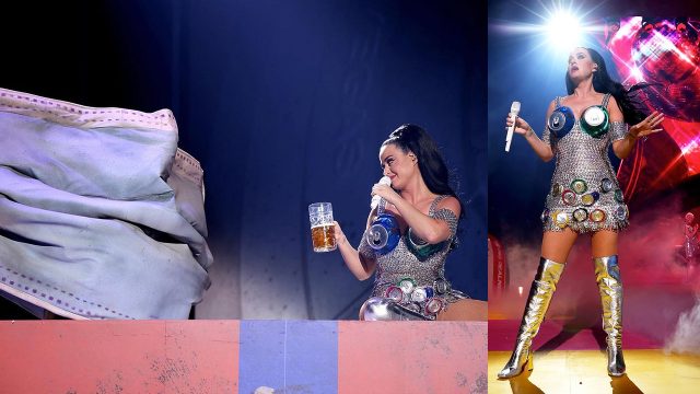 Katy Perry Pakai Bra Dari Kaleng Bir Di Konser Tunggalnya