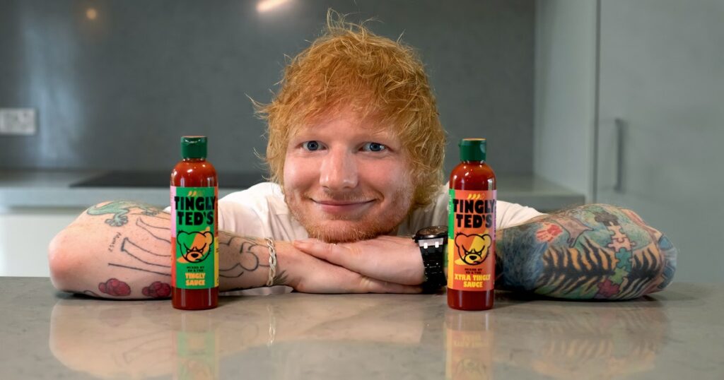 Saus Botolan Tingly Ted’s Jadi Bisnis Ambisius Ed Sheeran