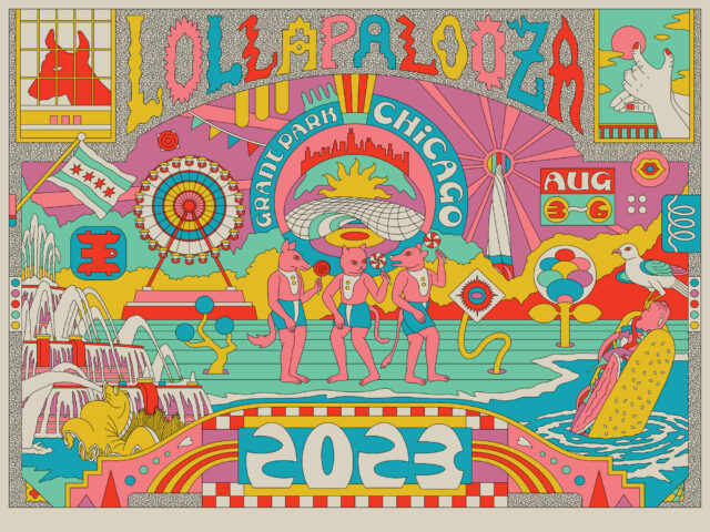 Karya Seniman Indonesia Ini Jadi Poster Resmi Lollapalooza 2023