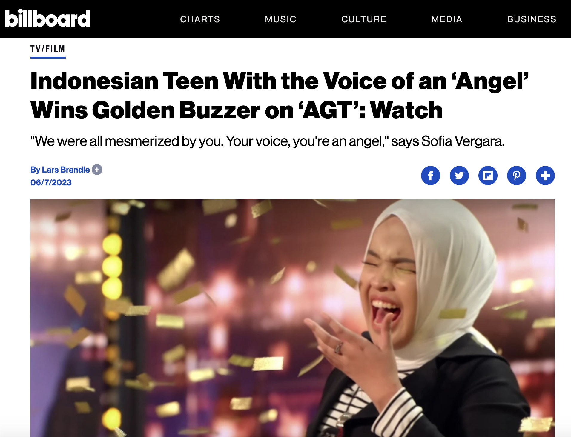 Media Asing Soroti Aksi Memukau Putri Ariani di America's Got Talent