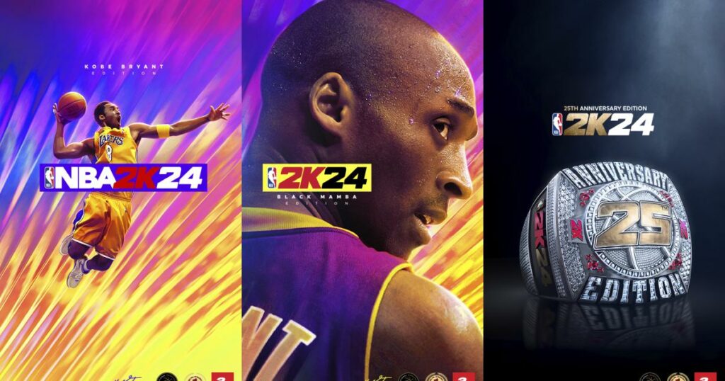 Kobe Bryant Tampil dalam Dua Edition Cover NBA 2K24